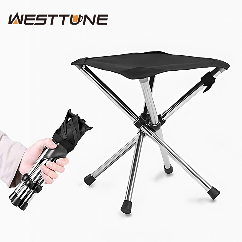 Woodworking Outdoor Furniture - WESTTUNE Taburete plegable portátil, taburete ligero