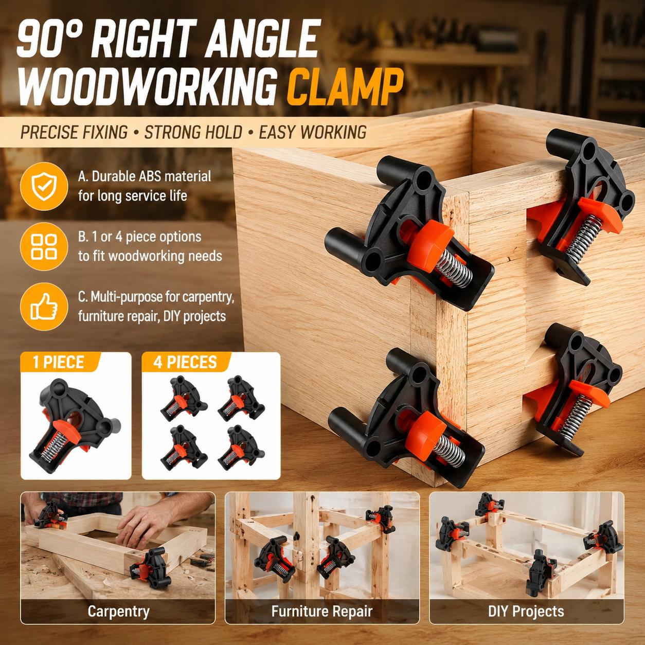 Woodworking Kits - Kit de Abrazaderas de Esquina de