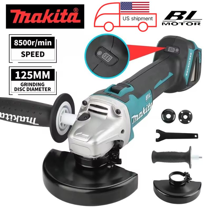 Woodworking Usa - Amoladora angular eléctrica sin escobillas Makita