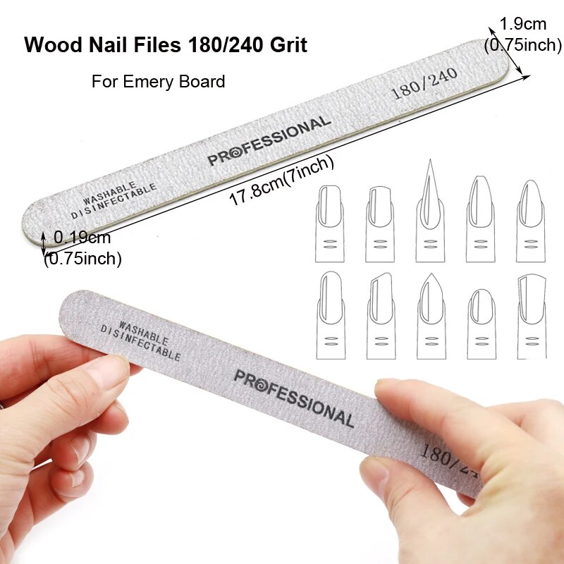 100 Pzs de Lima de uñas de mad - Woodworking File reseña y precio