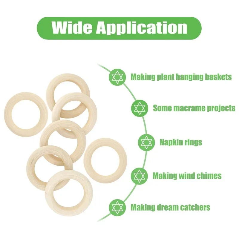 20 Piezas de Anillos de Madera - Woodworking Joint Types reseña y precio