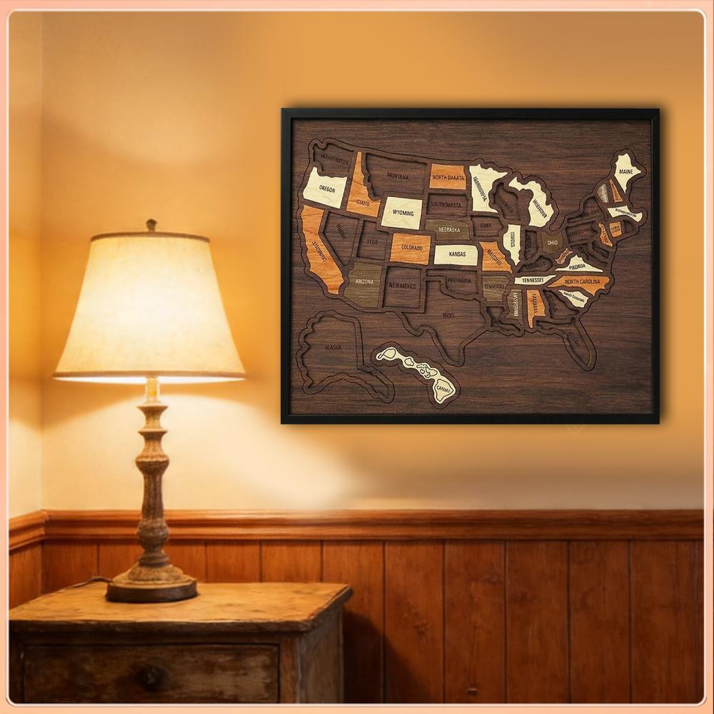 Rompecabezas de Madera del Map - Woodworking Usa reseña y precio