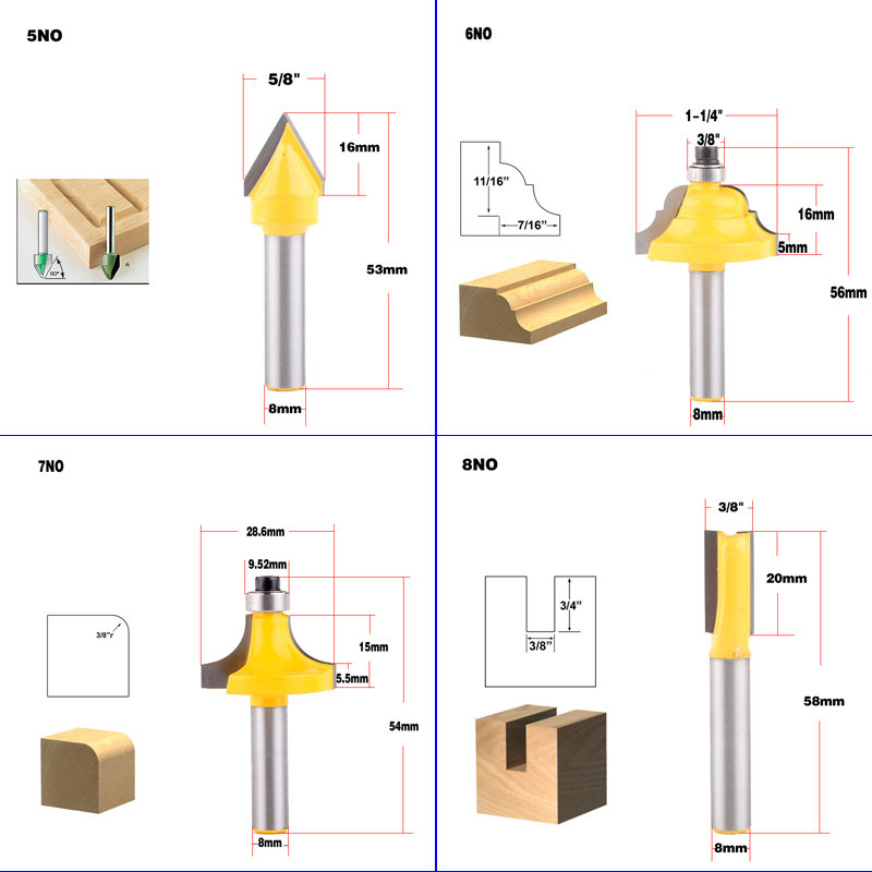 Broca de enrutador de madera d - Woodworking Usa reseña y precio