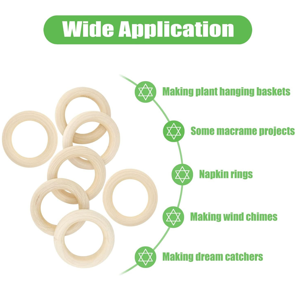 20 piezas anillos de madera pa - Woodworking Joint Types reseña y precio