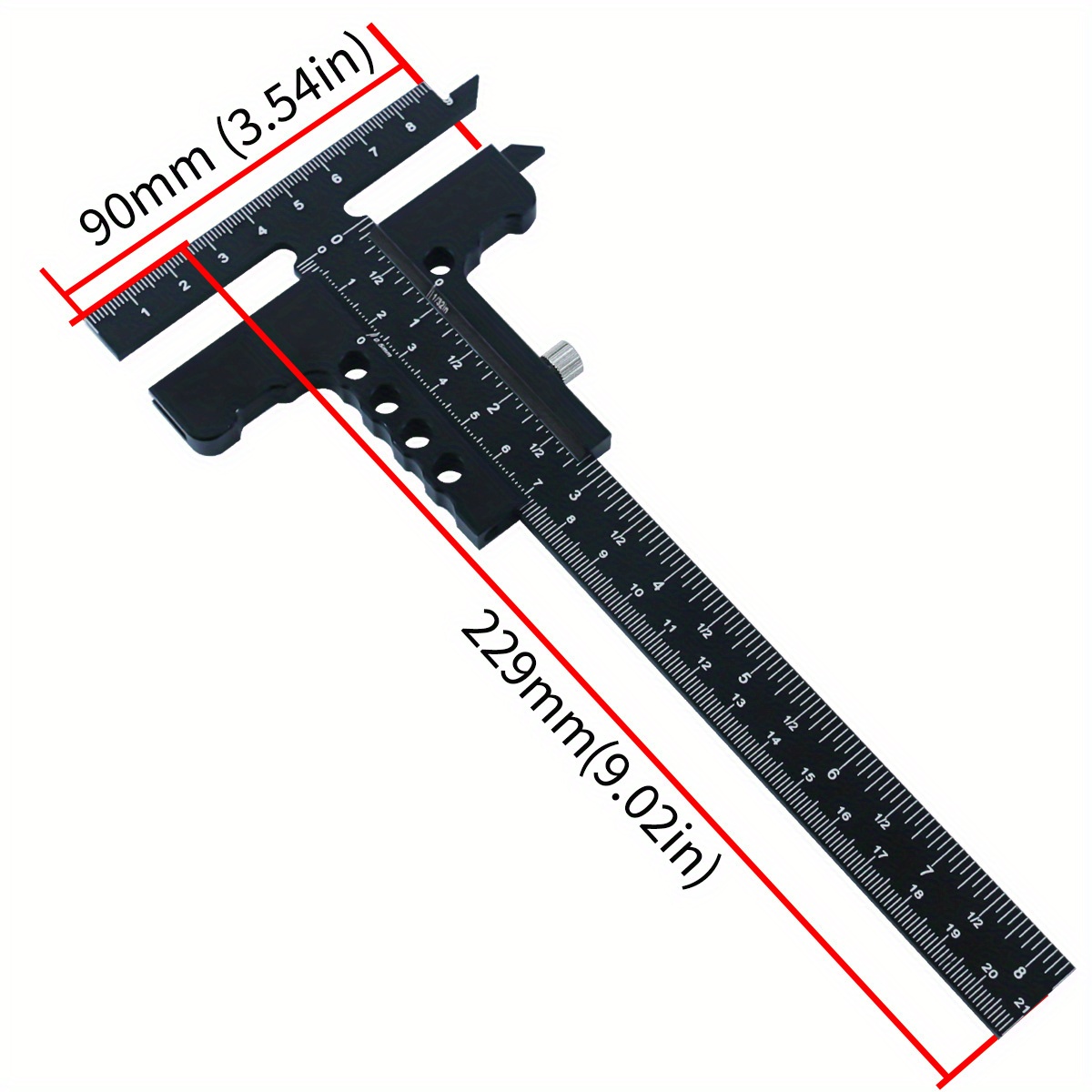 Regla de Marcado en T de Aleac - Woodworking Marking Gauge reseña y precio