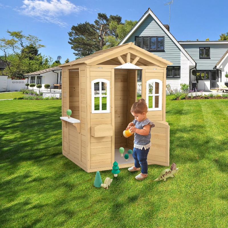 Casita de Juegos Moderna y Clá - Woodworking Outdoor Furniture reseña y precio