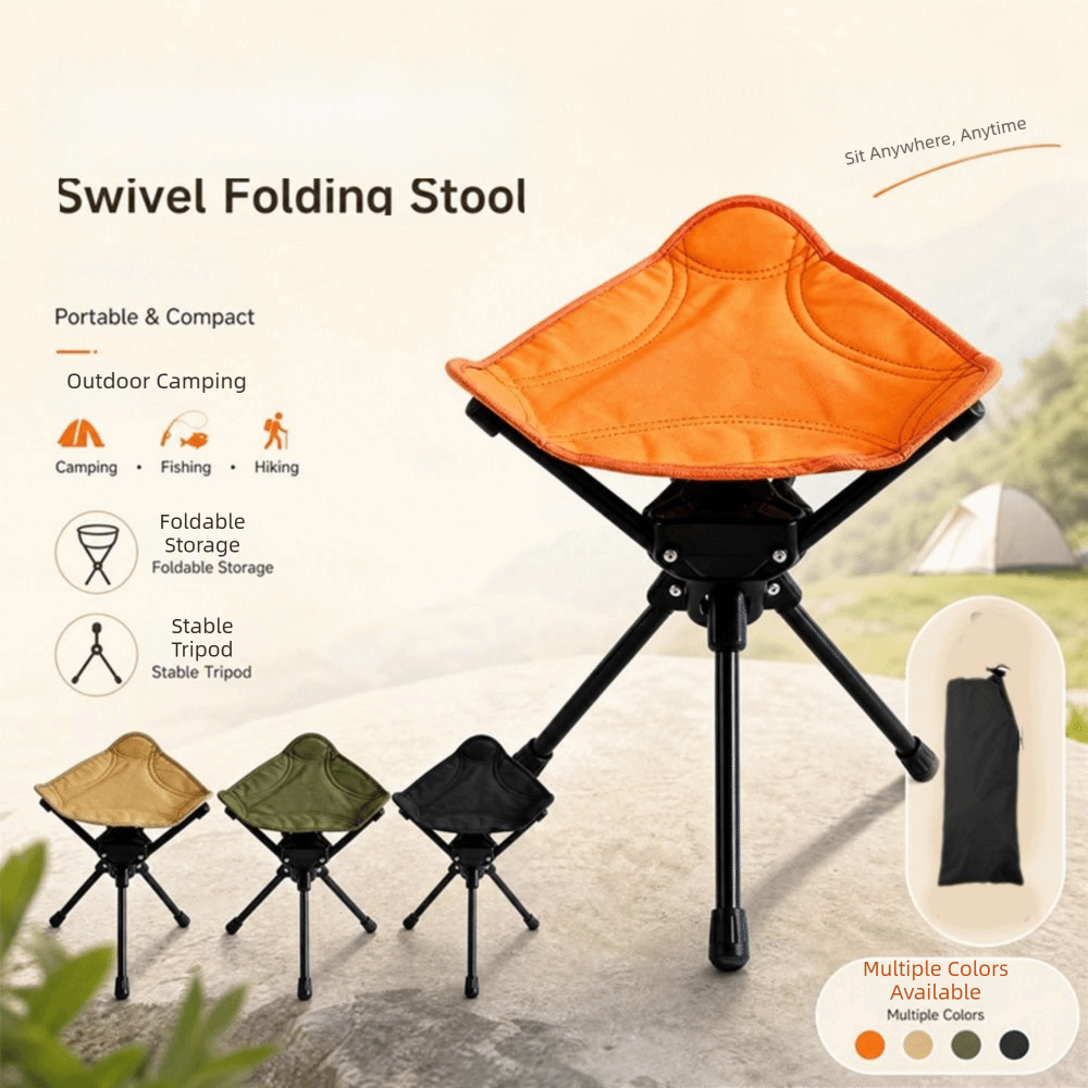 Taburete Plegable Giratorio de - Woodworking Outdoor Furniture reseña y precio