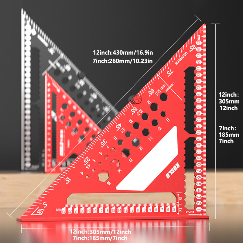 Regla triangular multiángulo 3 - Woodworking Classes reseña y precio